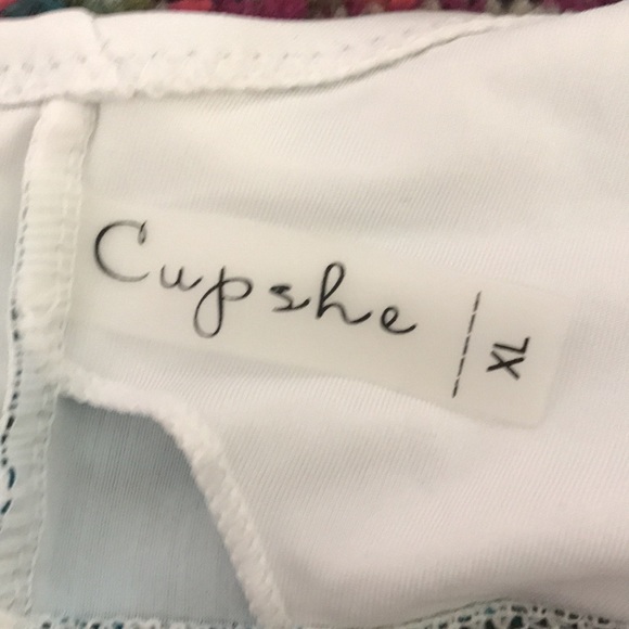 NWT Cupshe Court and Spark Fresh Leaves Bikini Set XL - Picture 4 of 8